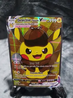 Pokemon Detective Pikachu Vcos Cosplay Poncho Pikachu Full Art Pokemon Cards - Image 1
