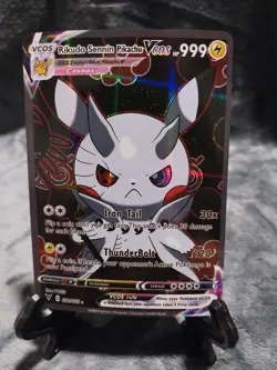 Pokemon Rikudo Sennin Pikachu Vcos Cosplay Poncho Pikachu Full Art Pokemon Cards - Image 1