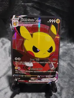 Pokemon Jiren Pikachu Vcos Cosplay Poncho Pikachu Full Art Pokemon Cards - Image 1