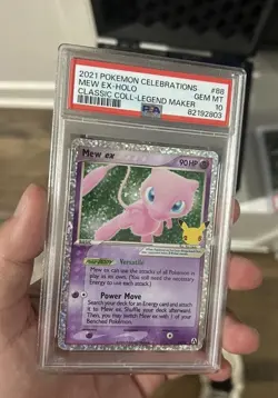 Pokemon Mew EX Holo TCG Card Celebrations Classic Collection 88/92 PSA 10 - Image 1