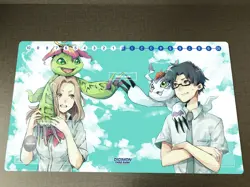 Digimon Mimi Tachikawa Playmat DTCG CCG Mat Trading Card Game Mat Desk Pad & Bag - Image 1