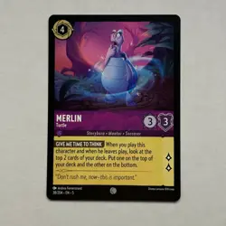 Merlin 38/204 Disney Lorcana Shimmering Skies Regular Common Card NM - Image 1