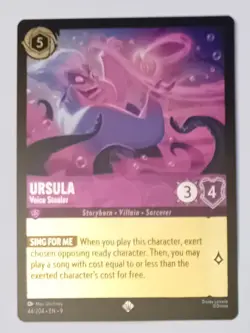 Disney Lorcana. FOIL Ursula. Voice Stealer. 044. Fabled - Image 1