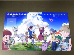 Digimon Adventure Playmat DTCG Mat Trading Card Game Mat TCG CCG Gaming Mat - Image 1