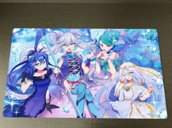 WVICM CCG Playmat Marincess TCG Mat Trading Card Game Mat Desk Pad Free Bag - Image 1