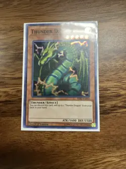 Thunder Dragon Super Rare 1st Edition HISU-EN046 Yugioh - Image 1