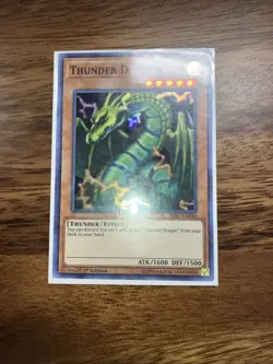 Thunder Dragon Super Rare 1st Edition HISU-EN046 Yugioh - Image 2