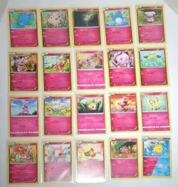 PINK Pokemon TCG Cute Fairy Lot | 20 Unique Cards | No Duplicates | XY + S&M Era - Image 1