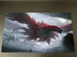 WVICM CCG Playmat Stardust Dragon Black Rose Dragon TCG Mat Card Game Mat Pad - Image 1