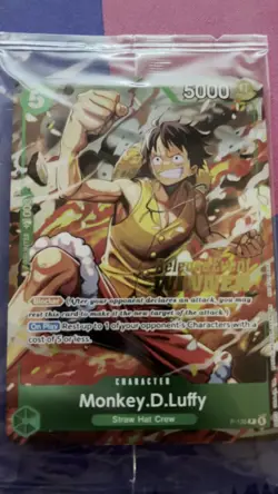 Monkey.D.Luffy P-135 Winner Stamp OP16 Pre-Release Event Promo Card Sealed - Image 2