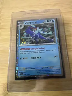 Pokemon Quaquaval Holo Card #054/198 Cosmos - Image 1