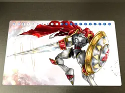 Digimon Galantmon Playmat DTCG CCG Mat Trading Card Game Mat Pad With Card Zones - Image 1