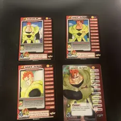 DBZ Dragon Ball Z CCG TCG Android 16 Level 1-3 + HT Unlimited Cell Saga Cards - Image 1