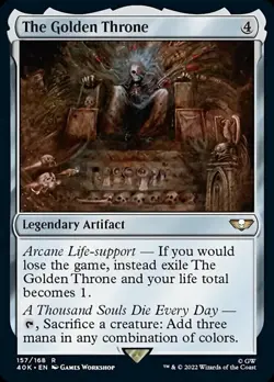 1x The Golden Throne NM-Mint, English Commander: Universes Beyond: Warhammer 40, - Image 1