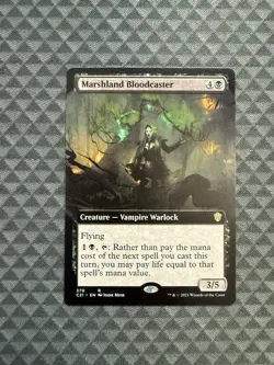 MTG Marshland Bloodcaster #370 Extended Art Rare Commander 2021 (C21) - Image 1