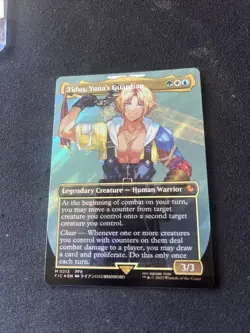 Tidus, Yuna's Guardian (Borderless) (Surge Foil) Commander: Final Fantasy Foil - Image 1