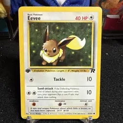 Eevee - 55/82 - Pokemon Team Rocket WOTC Vintage Card - Image 1