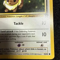 Eevee - 55/82 - Pokemon Team Rocket WOTC Vintage Card - Image 5