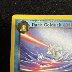Pokemon TCG Dark Golduck Card 37/82 1st Edition Non Holo Rare LP Vintage 1999 - Image 3