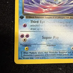 Pokemon TCG Dark Golduck Card 37/82 1st Edition Non Holo Rare LP Vintage 1999 - Image 4