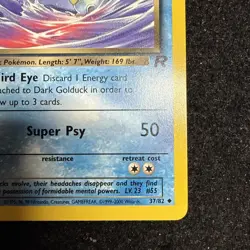 Pokemon TCG Dark Golduck Card 37/82 1st Edition Non Holo Rare LP Vintage 1999 - Image 5