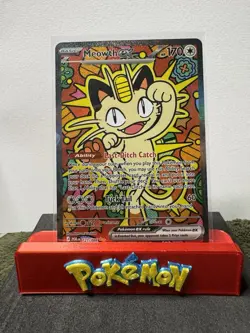 Meowth ex 121/088 Me:03 Perfect Order SIR Pokemon Card - Image 3