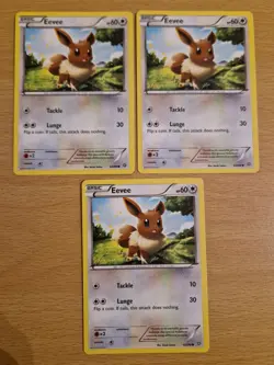 Pokemon TCG Ancient Origins Eevee x3 (63/98) - Image 1