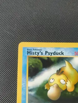Pokemon TCG Misty's Psyduck Gym Heroes 54/132 Regular LP. - Image 2