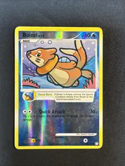 Buizel 75/123 Mysterious Treasures Reverse Holo Pokemon - Image 1