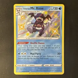 Galarian Mr. Rime SV021/SV122 Shining Fates: Shiny Vault Holo Pokemon - Image 1