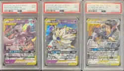 PSA 9 MEWTWO MEW SOLGALEO LUNALA LUCARIO MELMETAL GX TAG TEAM JAPANESE POKEMON - Image 1