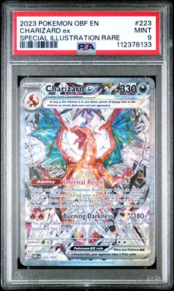 Pokemon Charizard ex Obsidian Flames Rare SIR #223 PSA 9 Mint 223/197 - Image 1