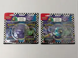 2024 Pokemon TCG Set of 2 Back To School Eraser Blister Gengar/Bellibolt - Image 1