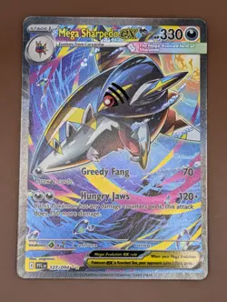 Mega Sharpedo ex 127/094 Special Illustration RARE SIR Pokemon 061/094 - Image 2