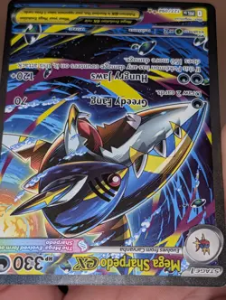 Mega Sharpedo ex 127/094 Special Illustration RARE SIR Pokemon 061/094 - Image 4