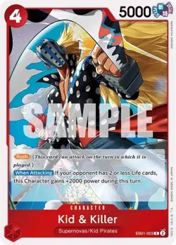 KID & KILLER EB01-003 R EXTRA BOOSTER: MEMORIAL COLLECTION ONE PIECE NM - Image 1