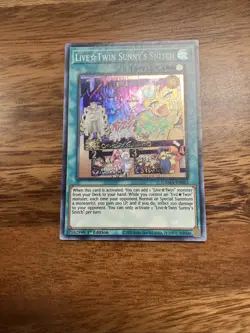 Live Twin Sunny’s Snitch Super Rare 1st Edition DAMA-EN062 Yugioh - Image 1