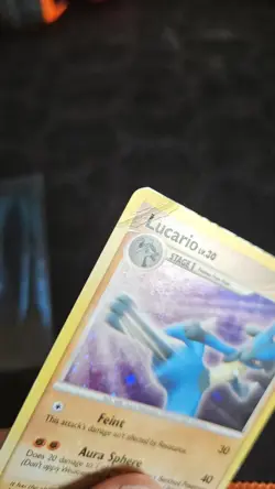 Lucario 3/11 Lucario Trainer Kit Holo Pokemon Card MP - Image 2