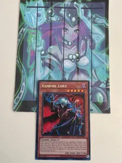 Yugioh 1x Vampire Lord Secret Rare DCR-EN000 Dark Crisis 25th Edition NM - Image 1