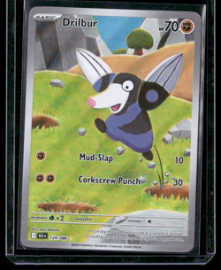 Pokemon Drilbur 124/086 SV: Black Bolt NM Card TCG - Image 1