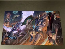WVICM Playmat HERO Neos Avian & Stratos TCG CCG Trading Card Game Mat Table Pad - Image 1