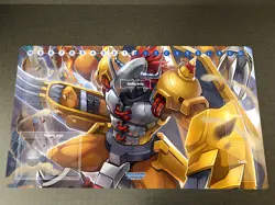 Digimon Playmat CCG DTCG Pad WarGreymon Trading Card Game Mat Mousepad Free Bag - Image 1