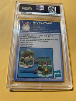 Wigglytuff 1999 Hasbro Pokemon #3 Toy Wishes Magazine Hand Cut PSA 8 - Image 2