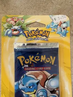 Pokemon Sealed Blister Pack 1999Blastoise Base Set Good Condition Vintage TCG - Image 2