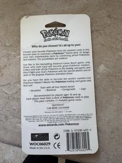 Pokemon Sealed Blister Pack 1999Blastoise Base Set Good Condition Vintage TCG - Image 4
