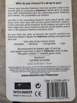 Pokemon Sealed Blister Pack 1999Blastoise Base Set Good Condition Vintage TCG - Image 5