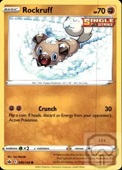 Rockruff 086/198 C Chilling Reign Pokemon NM/M - Image 3