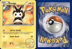 Emolga 49/113 UC Legendary Treasures Pokemon LP - Image 2
