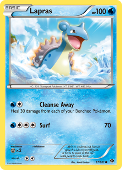 Lapras 17/101 C Plasma Blast Pokemon NM/M - Image 1
