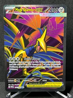 Pokemon Mega Skarmory EX 106/088 Perfect Order Ultra Rare Full Art Near Mint - Image 1